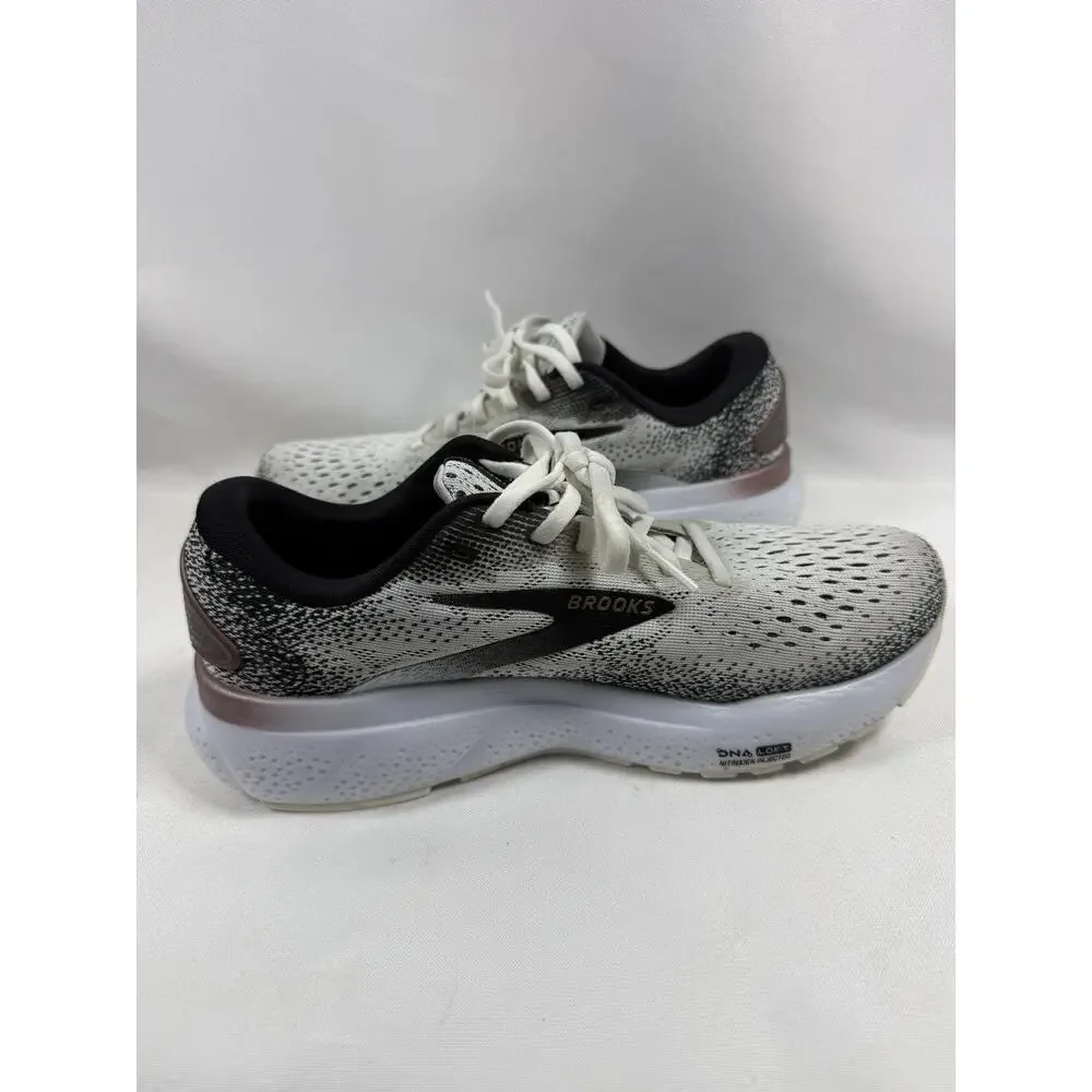 Brooks Ghost 16 Women’s Running Shoes White Black Rose US 7.5 EU 38.5